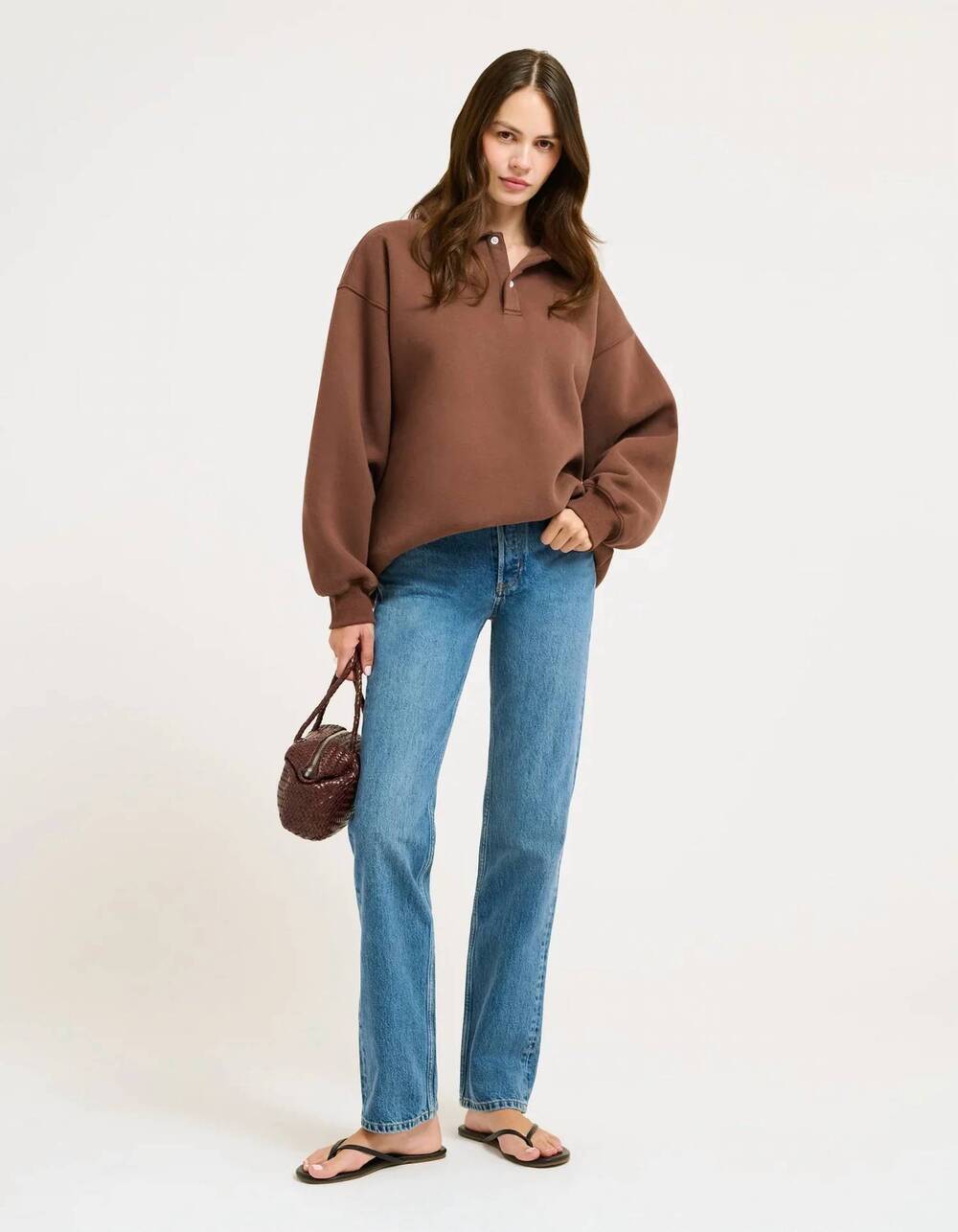 NEW RUMORED airport sweatshirt in chocolate
